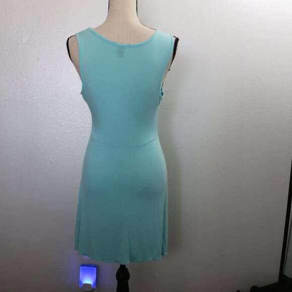 Joe Boxer Aqua Lace-Up Tank Dress | Size Small | Fit & Flare Mini 🌊💙 - Picture 3 of 6